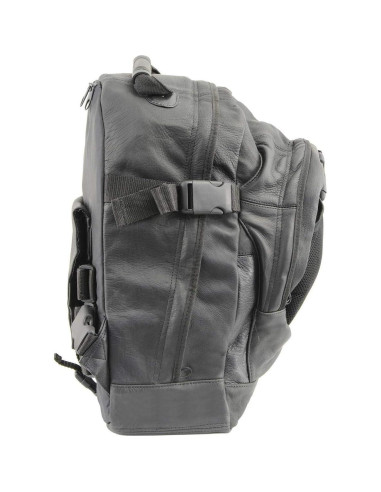 Bolsa y Respaldo de Motocicleta Milwaukee Leather SH54401 - Cuero Negro