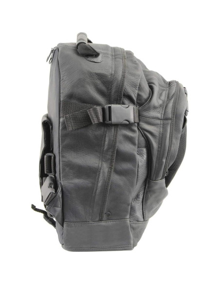 Bolsa y Respaldo de Motocicleta Milwaukee Leather SH54401 - Cuero Negro