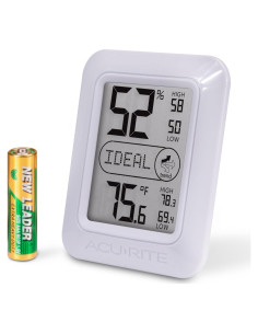 Termómetro e Higrómetro Digital AcuRite 01131M Blanco - Precisión Alta