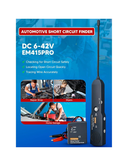 Localizador de Circuitos Chazcool EM415PRO 6-42V Herramienta