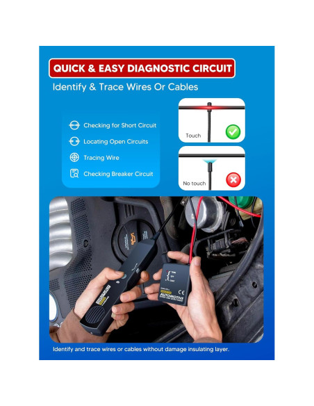 Localizador de Circuitos Chazcool EM415PRO 6-42V Herramienta
