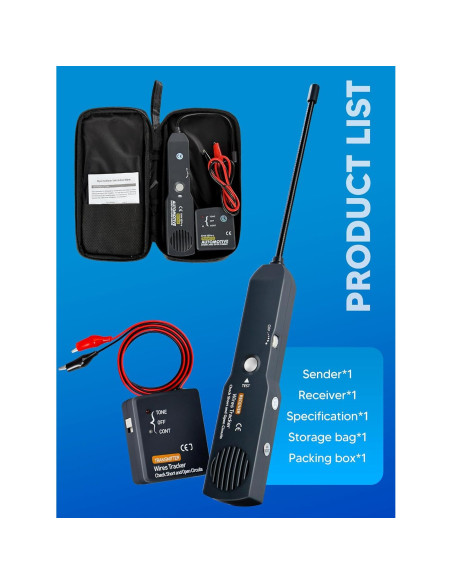 Localizador de Circuitos Chazcool EM415PRO 6-42V Herramienta