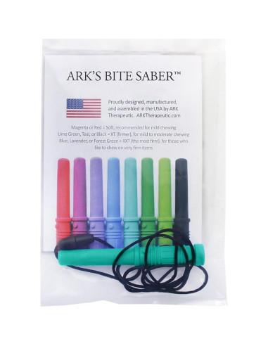 Collar Masticable ARK Bite Saber XT Verde Azulado 10.16 cm