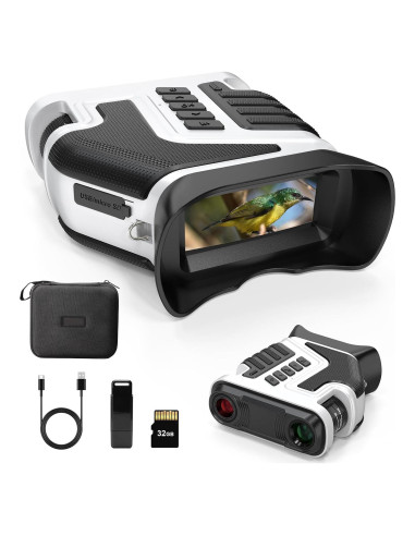 Gafas de Visión Nocturna 4K LEEDEER con Rango 396m y Batería 5000mAh