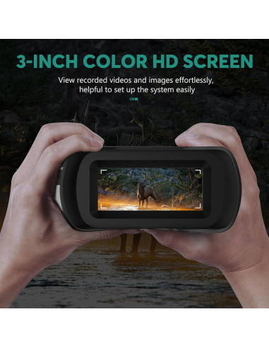 Gafas de Visión Nocturna 4K LEEDEER con Rango 396m y Batería 5000mAh