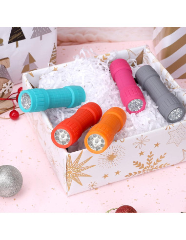 Set de 18 Linternas LED FASTPRO 9 LED con Baterías AAA