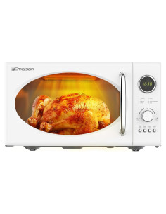 Microondas Retro Emerson MWRG0901W 0.9 Pies 800W con Parrilla