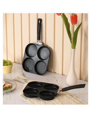 Sartén Antiadherente JORMEY para 4 Huevos - Aluminio 35.56 cm