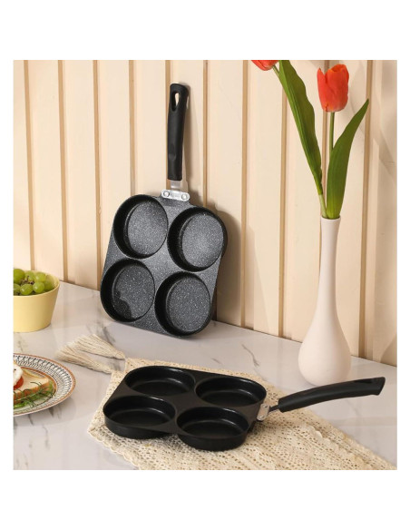 Sartén Antiadherente JORMEY para 4 Huevos - Aluminio 35.56 cm