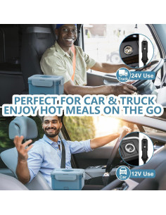 Caja de Almuerzo Eléctrica WisaKey 1.8L 100W Acero Inoxidable 2