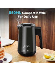 Hervidor Eléctrico Seehot 850ml Control Temperatura 800W Doble Pared 2