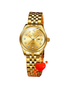 Reloj de Mujer OLEVS L5526GJ-QJ Dorado con Diamantes Impermeable