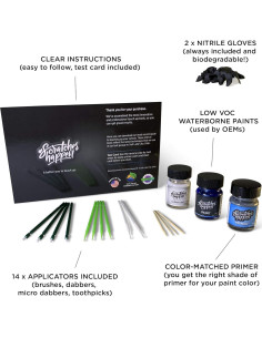 Kit de pintura de retoque ScratchesHappen Gris Polymetal 47C 2