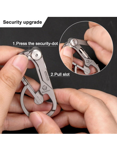 Carabinero Multiherramienta RovyVon U4 Pro Plus de Titanio