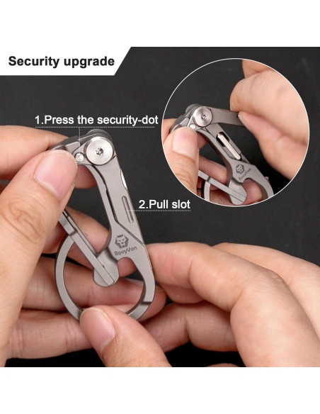 Carabinero Multiherramienta RovyVon U4 Pro Plus de Titanio