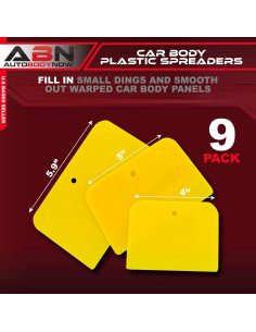 Juego de Espátulas para Masilla ABN - 9 Piezas de Plástico 2