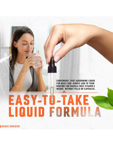 Líquido de Vitamina C Liposomal 6000mg Basic Greens - 60ml