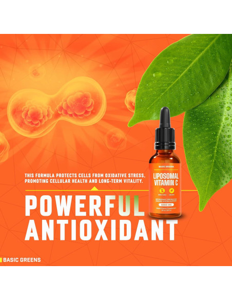 Líquido de Vitamina C Liposomal 6000mg Basic Greens - 60ml