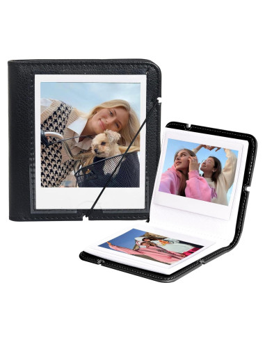 Álbum de Fotos WOGOZAN 28 Bolsillos para Polaroid y Fuji - Negro