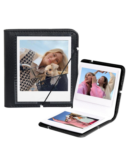 Álbum de Fotos WOGOZAN 28 Bolsillos para Polaroid y Fuji - Negro