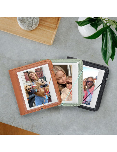 Álbum de Fotos WOGOZAN 28 Bolsillos para Polaroid y Fuji - Negro