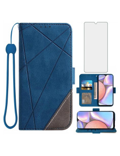 Funda de Cartera Asuwish para Samsung Galaxy A10S Azul