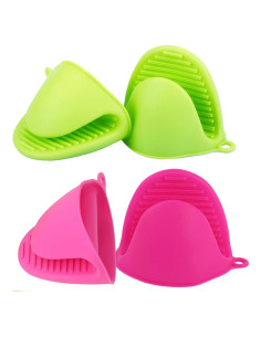 Guantes de Horno de Silicona Acronde Resistentes al Calor 2 Pairs