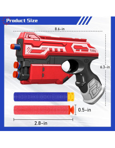 Pistolas de Juguete Blaster POKONBOY 6 Unidades con 160 Dardos 2