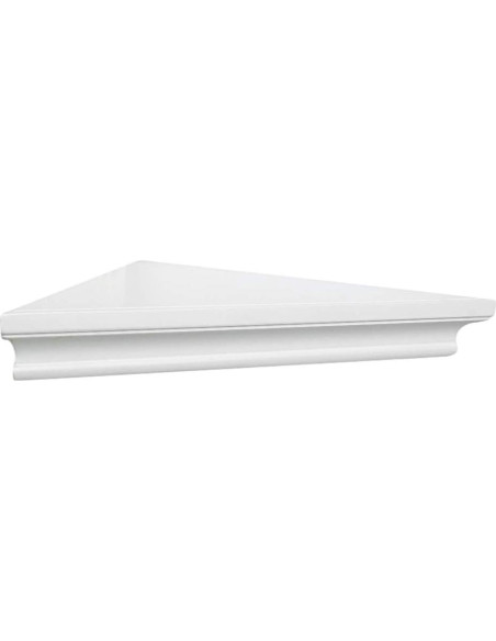 Estante de esquina blanco ZGZD - Juego de 2 estantes de pared