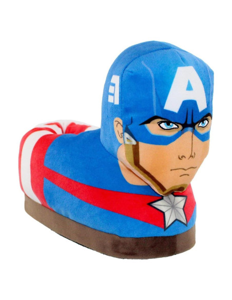 Pantuflas Marvel Capitán América Happy Feet - Adultos y Niños