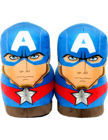 Pantuflas Marvel Capitán América Happy Feet - Adultos y Niños