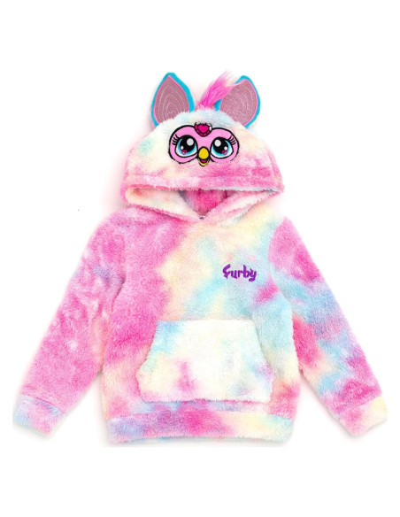 Sudadera con Capucha Furby Hasbro Niñas 10-12 Teñido Anudado