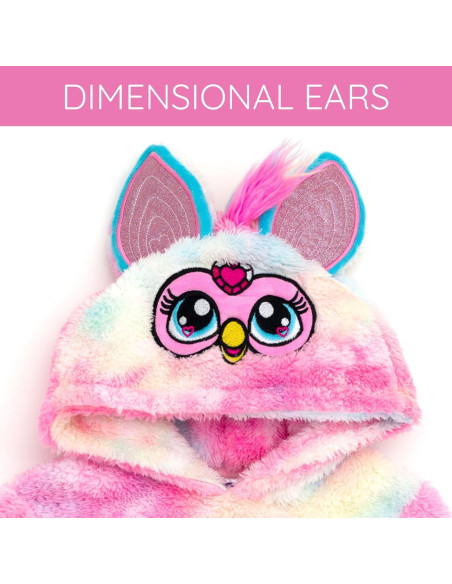 Sudadera con Capucha Furby Hasbro Niñas 10-12 Teñido Anudado