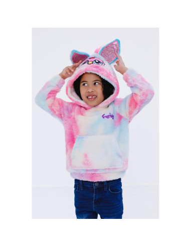 Sudadera con Capucha Furby Hasbro Niñas 10-12 Teñido Anudado