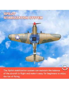 Avión RC Losbenco OLS-6113 4 Canales Estabilización Xpilot 2