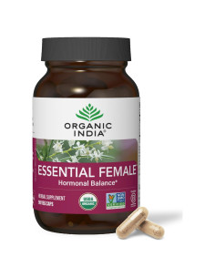 Suplemento Herbal Organic India para Mujeres - Equilibrio Hormonal, 90 Cápsulas