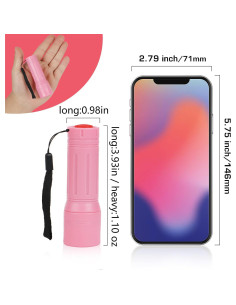 Linterna Mini LED Hilngav Paquete de 6 con 18 Baterías AAA 2