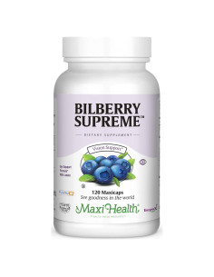 Suplemento Ocular Arándano Supremo Maxi Health 120 Cápsulas