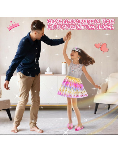 Disfraz de Princesa para Niñas Tlooe con Zapatos Rosa 3-6 Años