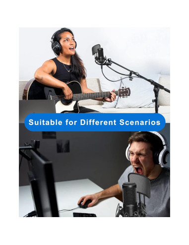 Soporte de Micrófono Universal SUUNTOK con Filtro Anti-Pop