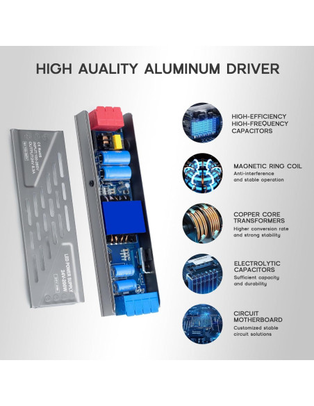 Controlador LED 150W VOEWT 12V Transformador Silencioso