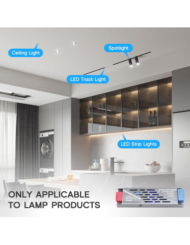 Controlador LED 150W VOEWT 12V Transformador Silencioso