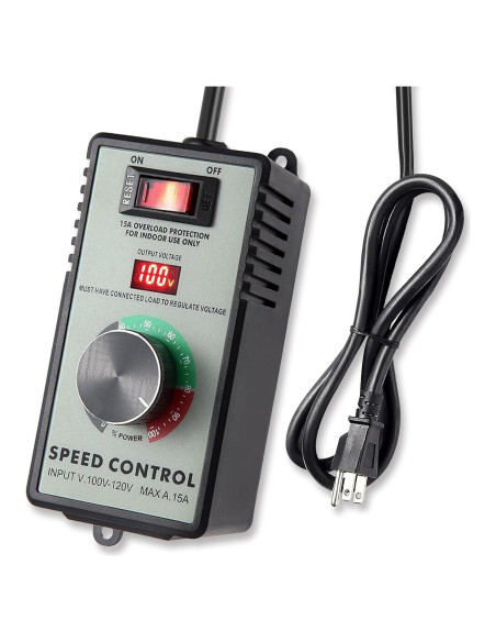 Controlador de Velocidad de Motor CA 120V Azucyzi 15A LED
