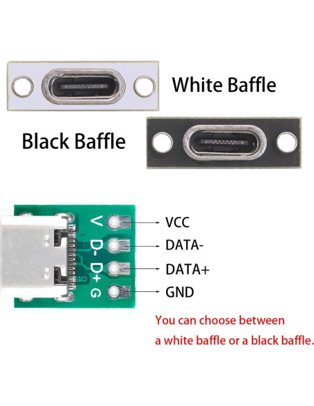 10 Conectores Femeninos Tipo C Teansic con Montaje en Panel 10 Conectores Femeninos Tipo C Teansic con Montaje en Panel