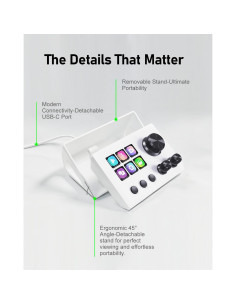 Controlador de Transmisión TreasLin N3 Blanco con 12 Teclas Macro 2