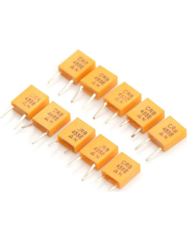 10 Osciladores de Cristal Cerámico 455E 455KHz 2 Pines