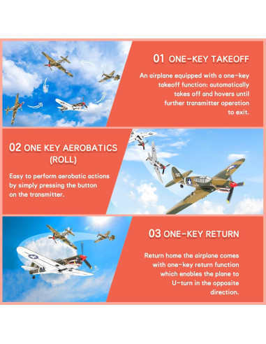 Avión RC Losbenco OLS-6113 4 Canales Estabilización Xpilot