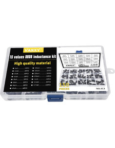 Kit de 150 Inductores Radiales VANXY 1uH-4.7mH 6x8mm 2