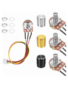Potenciómetro MECCANIXITY WH-148 B250K 3 Piezas con Perillas
