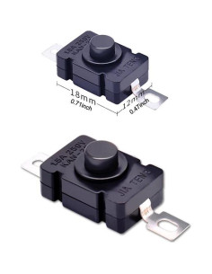 Paquete de 30 Interruptores de Botón KAN-28 1.5A 250V 2